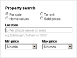 Preview of Property search widget